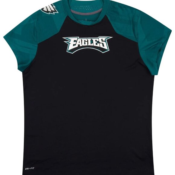 2013 Philadelphia Eagles Shirt Nike Training Tee Black Mens Small *Flaw - Picture 1 of 13